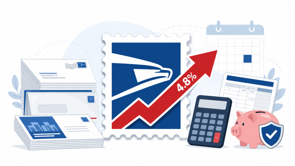 USPS July 2026 rate increase direct mail impact