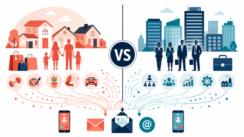 Consumer vs business mailing lists comparison